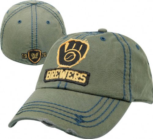 Milwaukee Brewers Hat: '47 Brand Hancock Cooperstown Fitted Hat