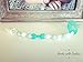 Bow Pacifier Clip Girl, BPA Free Silicone Teether, 2 Pack (Pink/Navy/Mint/Turquoise)