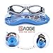 GAOGE Swimming Goggles ,Swim Goggles Clear No Leaking Anti Fog UV Protection Triathlon with Free Nose Clip, Ear Plugs Protection Case for Adult Men Women Youth Kids Child