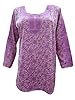Indian Tunic Top Womens / Kurti Printed Blouse India Clothing Large