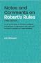 Notes and Comments on Robert's Rules, 3rd Edition