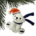 DENVER BRONCOS LOGO MINI POLAR BEAR PLUSH CHRISTMAS ORNAMENT