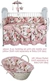 4 Pc. Crib Bedding Set - Cocoa Pink
