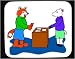 Decorated Mouse Pad with clothing image