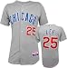 Derrek Lee Majestic Road Authentic Onfield Cool Base Chicago Cubs Jersey
