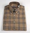 Burberry Tan Plaid Sport Shirt