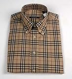 Burberry Tan Plaid Sport Shirt
