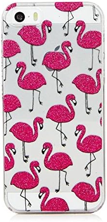 Skinnydip Pink Glitter Flamingo iPhone SE / 5 / 5S Case