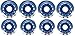 Blank Indoor Roller Hockey Wheels Hilo Set 4-72mm 4-80mm 78a
