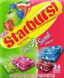 Starburst Sour and Sweet Fruit Chews, 2.07-Ounce Packages (Pack of 24)