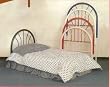 BEAUTIFUL TWIN SIZE HEADBOARD IN RED FINISH