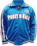 International World Cup Track Jackets -- Puerto Rico Soccer Jacket (Blue)