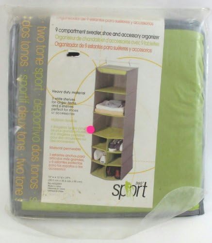 360 Sport 9 Compartment Sweater,Shoe &amp; Accsessory Closet Organizer-6532091