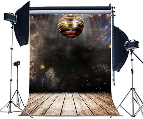 Fotoo 5x7ft Dance Stage Boken Ball Background Wood Floor Vinyl Photography Backdrops Studio Props