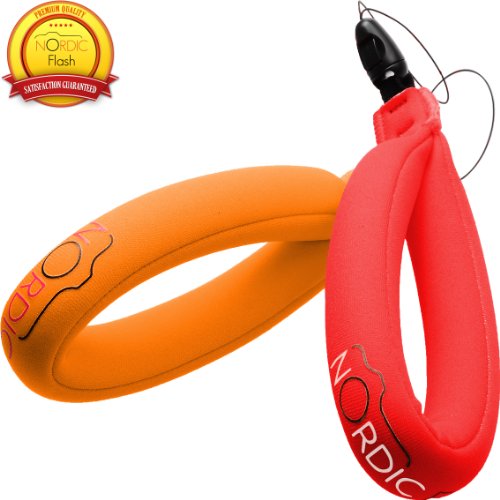 Waterproof Camera Float (2pack) Floating Camera Strap for Your Underwater GoPro/Panasonic Lumix
