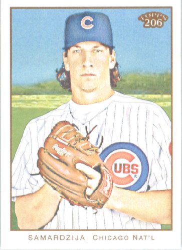 2009 Topps 206 Baseball Card #225 Jeff Samardzija Chicago Cubs® Mint Condition- Shipped In Protective ScrewDown Display Case!
