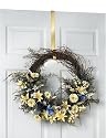 Deluxe Polished Brass Wreath Holder