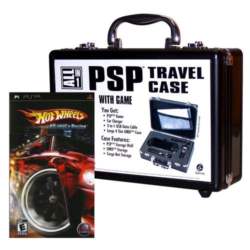 VideoGames: Travel Case with Game for PlayStation Portable Hot Wheels Ultimate Racing