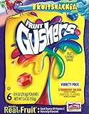 Fruit Gushers, Variety Pack of Tropical Flavors, 6 Count