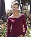 Ladies Baby Rib Long Sleeve Raglan Scoop Neck Tee