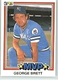 1981 Donruss #491 George Brett MVP - Kansas City Royals (MVP Award Winner) (Baseball Cards)