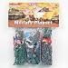 'Mini' Plastic Army Men Military Playset ~ Over 250 Pieces! 22mm Figures (15/16 inch) and Vehicles! Near HO scale.