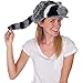 Rittle Furry Raccoon Animal Hat, Realistic Plush Costume Headwear - One Size
