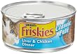 Friskies Cat Food Classic Pate, Liver & Chicken Dinner, 5.5-Ounce Cans (Pack of 24)