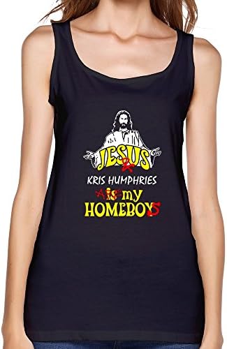 TIANYI Women's Kris Humphries Jesus Jersey Tank T Shirt S Black
