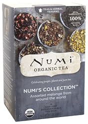 Numi Organic Tea, Numi's Collection - Assorted Full Leaf Tea and Teasan Teabags, 18-Count Box (Pack of 6)