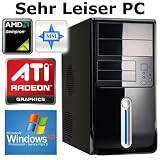 Produkt-Bild: Captronic&reg; Windows XP Professional SP3 (Lizenz + Datentr&auml;ger) | Silent PC AMD Sempron 145 2.8GHz | 4GB DDR3-1333 | 24x DVD-Brenner | 500GB HDD SATA3 (6Gb/s) | MSI 760GM-P23 (FX) | ATI Radeon HD 3000 1GB VGA/DVI | CardReader | 7.1 Sound | GigabitLAN | Design Geh&auml;use Piano Lack Schwarz