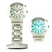 RAVEL Silver Tone Nurses Fob Watch With Backlight In Presentation Tin