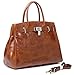 Vicenzo Shelby Brown Distressed Leather Handbag