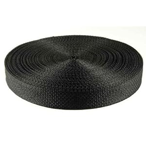 1-Inch-25-Yards-Black-Polypro-Webbing