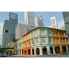 Poster 60 x 40 cm - "South Bridge Road, China Town, with backdrop of banking district high rises." von Manfred Gottschalk / Lonely Planet Images - auch in anderen Gr��en und als Leinwandbild erh�ltlich