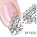 3D Nail Art Tips Stickers False Nail Design Manicure Decals Nail Art Water Nail Art Decal / Tattoo / Sticker