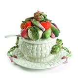 Fitz and Floyd Vegetables Tureen with Platter and Ladle