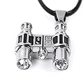 Modern Fantasy Unique Telescope Stainless Steel Pendant Necklace