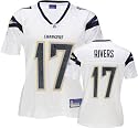 Philip Rivers White Reebok Replica San Diego Chargers Women's Jersey