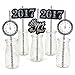 New Year's Eve - Silver - New Years Eve Party Straw Decor with Paper Straws - Set of 24