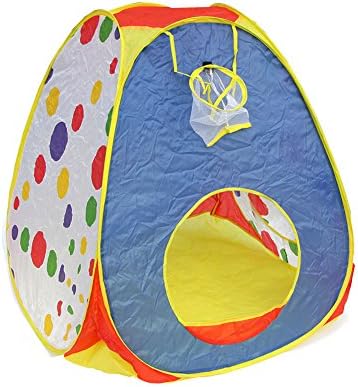 Unisex Kids Play Tents basketball House Hollow toy tent frame.Unfolding Size : 92 x 92 x 96cm (L x W x H) .Bag Size : 35 x 5 x 37 cm (length x width x height.