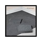 Case of 120 Square Feet Peel and Stick Gray Carpet Tiles 12x12