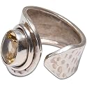 Great Christmas Gifts - Sterling Silver Designer Ring Jewelry with Citrin Gemstone US Size 9 (rng348)
