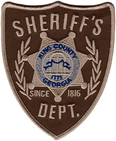 The Walking Dead King County Georgia Sheriff's Department Embroidered Patch - 2 Patches