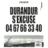 Durandur, Tome 2 : Durandur s'excuse 04 67 66 33 40 : Je pisse sur la bande dessin�e