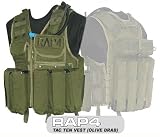 Tactical Ten Paintball Vest (Olive Drab) - Regular Size - paintball chest protector