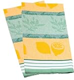 Mierco Euro Lemons Kitchen Towel, Set of 2
