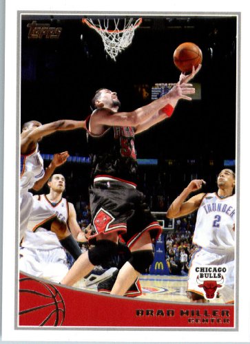 2009/10 Topps NBA Basketball Card #37 Brad Miller Chicago Bulls MINT Condition- Shipped In Protective ScrewDown Display Case!