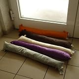 Zugluftstopper Zuglufttier Microfaser grau 85cmvon "dekoraum"