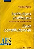 Institutions politiques et Droit constitutionnel, DEUG AES